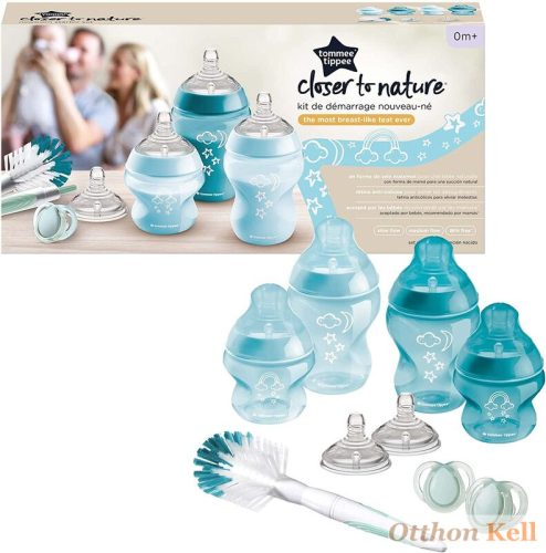 Tommee Tippee Closer to Nature újszülött cumisüveg szett - Türkiz ÚJ