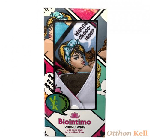 BIOINTIMO POPPY PADS 5 dbos bambusz szálas mosható intimbetét szett