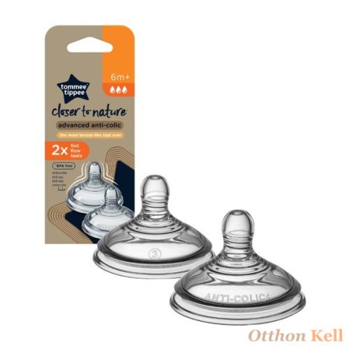 Tommee Tippee Closer To Nature Advanced Anti-colic etetőcumi gyors folyású 2 db