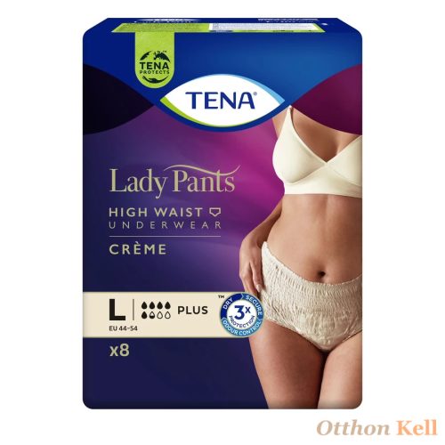 Tena Lady Pants Plus Creme Inkontinencia-fehérnemű magasított derékrésszel L 8db