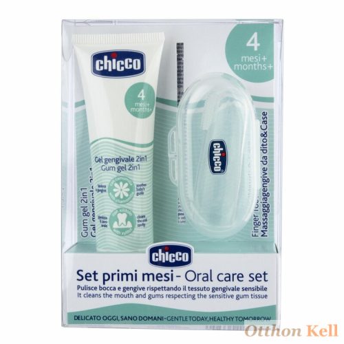 Chicco Oral Gel Set - fogzás gél szett ujjfogkefével és tartótokkal