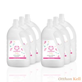   ANANDAM Baby Hipoallergén babapúder illatú mosószer csomag (3x 3 l öblítő + 3x 3 l mosógél)