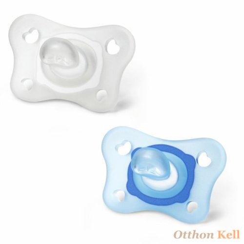 Chicco Physio FORMA mini soft szilikon cumi tároló dobozzal 0-2 hó (2db-os) kék