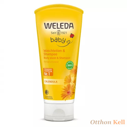 WELEDA BIO KÖRÖMVIRÁGOS NATÚR BABA TUSFÜRDŐ ÉS SAMPON 200ML