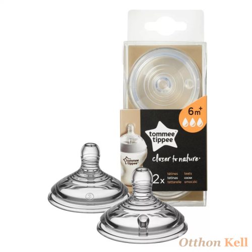 Tommee Tippee Closer to Nature cumisüveg cumi gyors folyású 2 db  
