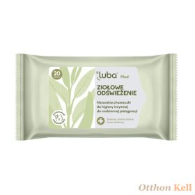   LUBA Med Herbal Refreshment intim higiéniai törlőkendő a napi ápoláshoz - 20 db