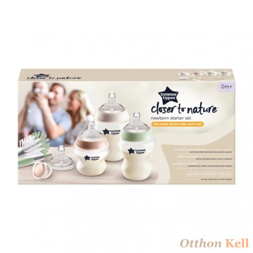 Tommee Tippee Closer to Nature újszülött cumisüveg szett - Pasztell