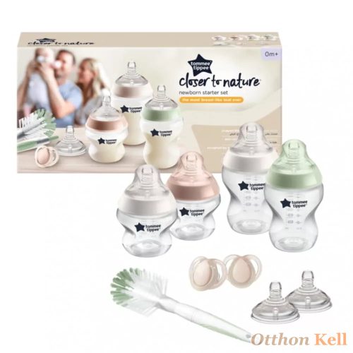 Tommee Tippee Closer to Nature újszülött cumisüveg szett - Pasztell