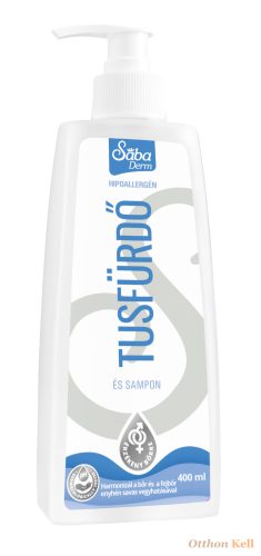 Sába Derm bőrbarát tusfürdő  és sampon 400 ml