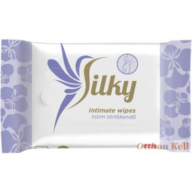   Silky Nedves Intim törlőkendő 20 db 100% lebomló törlőkendő természetes gyógynövényekkel