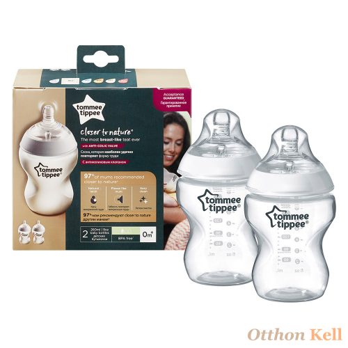 Tommee Tippee cumisüveg CTN duo 340 ml átlátszó