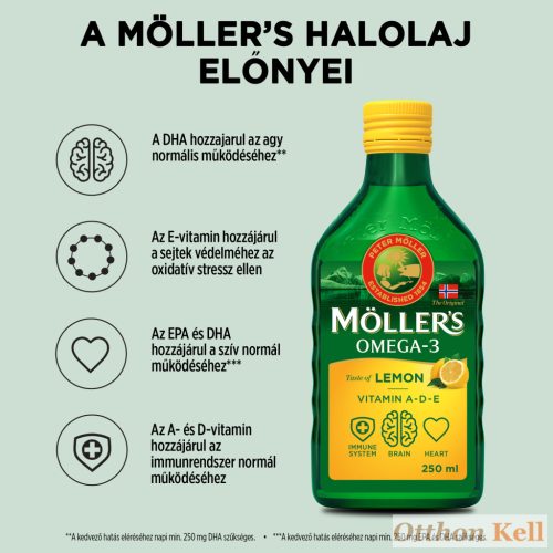Möller’s citromos halolaj 250 ml