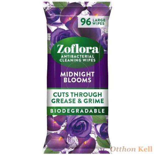 Zoflora Biológiailag Lebomló Antibakteriális Többcélú Tisztítókendők - Midnight Blooms 96 db