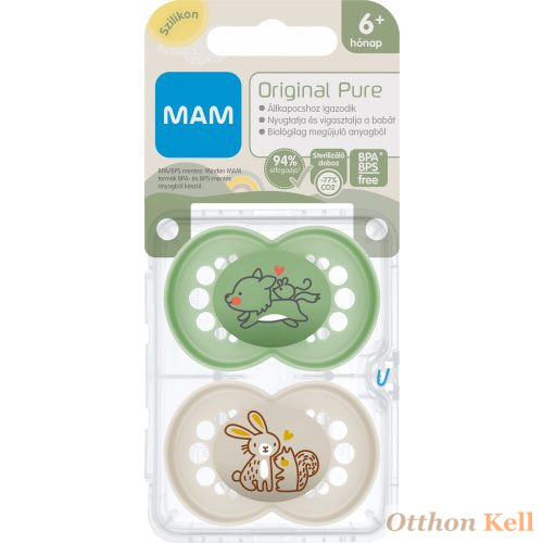 Mam Pure Original szilikon DUPLA 6+ hó - róka & nyuszi mókus