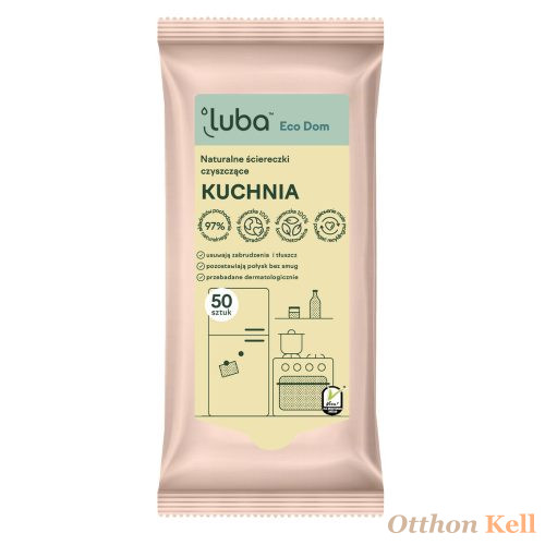 Luba ECO természetes tisztító nedves törlőkendők KONYHA - 50db
