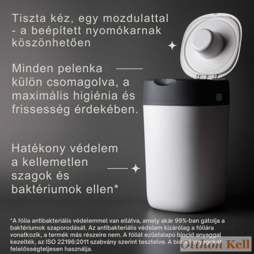 Tommee Tippee pelenkacsomagoló utántöltő 4db, pelenkatároló szemetessel Twist & Click
