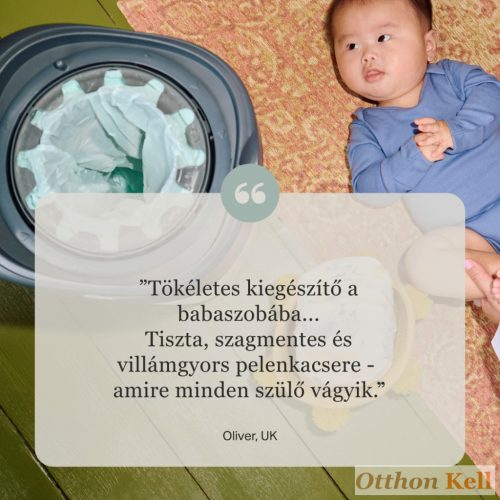 Tommee Tippee pelenkacsomagoló utántöltő 4db, pelenkatároló szemetessel Twist & Click