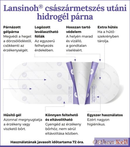 Lansinoh császármetszés utáni hidrogél párna 2 db