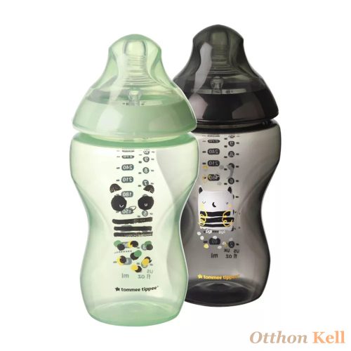 Tommee Tippee cumisüveg - CTN 2 db 340 ml szürke, menta