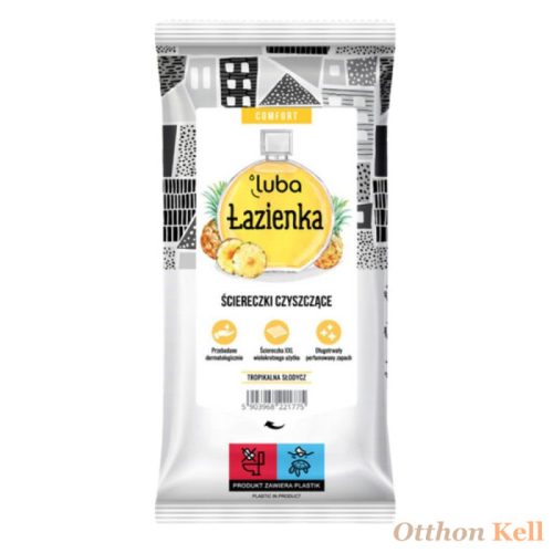 LUBA COMFORT tisztítókendők Fürdőszobához, ananász illat - 32 db