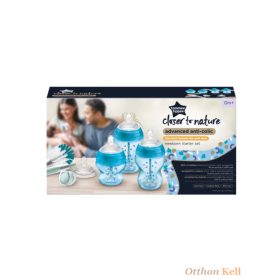 Tommee Tippee Closer to Nature újszülött cumisüveg szett - Kék   Tommee Tippee Closer to Nature újszülött cumisüveg szett - Kék
