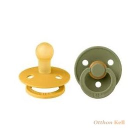 BIBS Colour 2-es szett - Méz/Olivazöld 0-6 hó