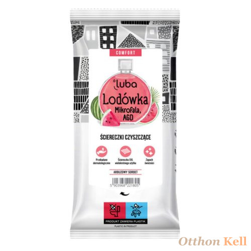 LUBA COMFORT tisztítókendők háztartási gépekhez, görögdinnye illat - 32 db