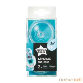 Tommee Tippee Advanced Anti-Colic cumisüveg cumi közepes folyású  2db     Tommee Tippee Advanced Anti-Colic cumisüveg cumi közepes folyású  2db