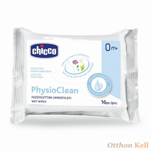 Chicco PhysioClean orrtörlő kendők - 16 db