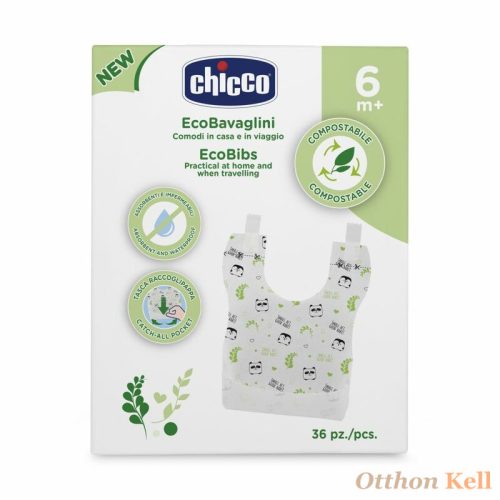 Chicco Eco Bibs komposztálható előke 36 db