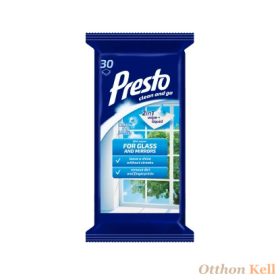 Presto ablaktisztító törlőkendő 30 db