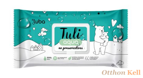 Luba Tuli AQUA 99% víz, tartósítószer mentes, 60 db