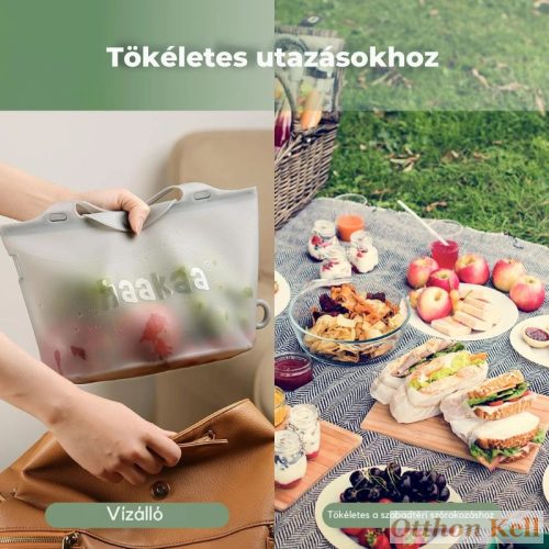 Haakaa szilikon többfunkciós többször használható pároló és sterilizáló táska 2l