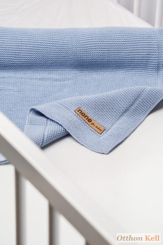 nano for babies Babatakaró - kötött, 100% pamut, 80x100 cm - kék
