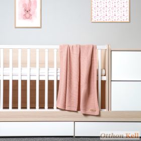   nano for babies Babatakaró - kötött, 100% pamut, 80x100 cm - rózsaszín