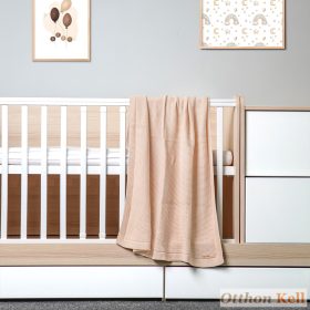   nano for babies Babatakaró - kötött, 100% pamut, 80x100 cm - bézs